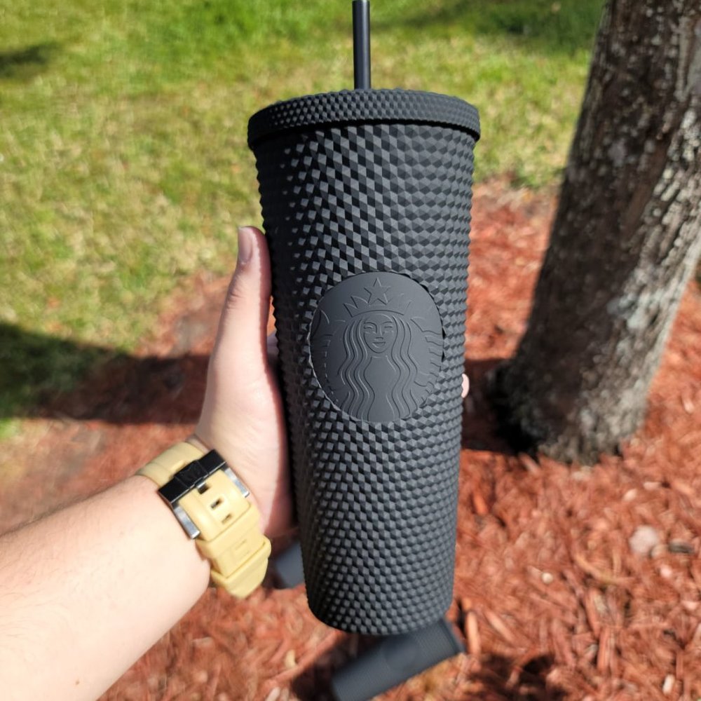 Starbucks Matte Black Studded Tumbler Soft Touch New Release 2021 Cup Limited - Picture 8 of 16